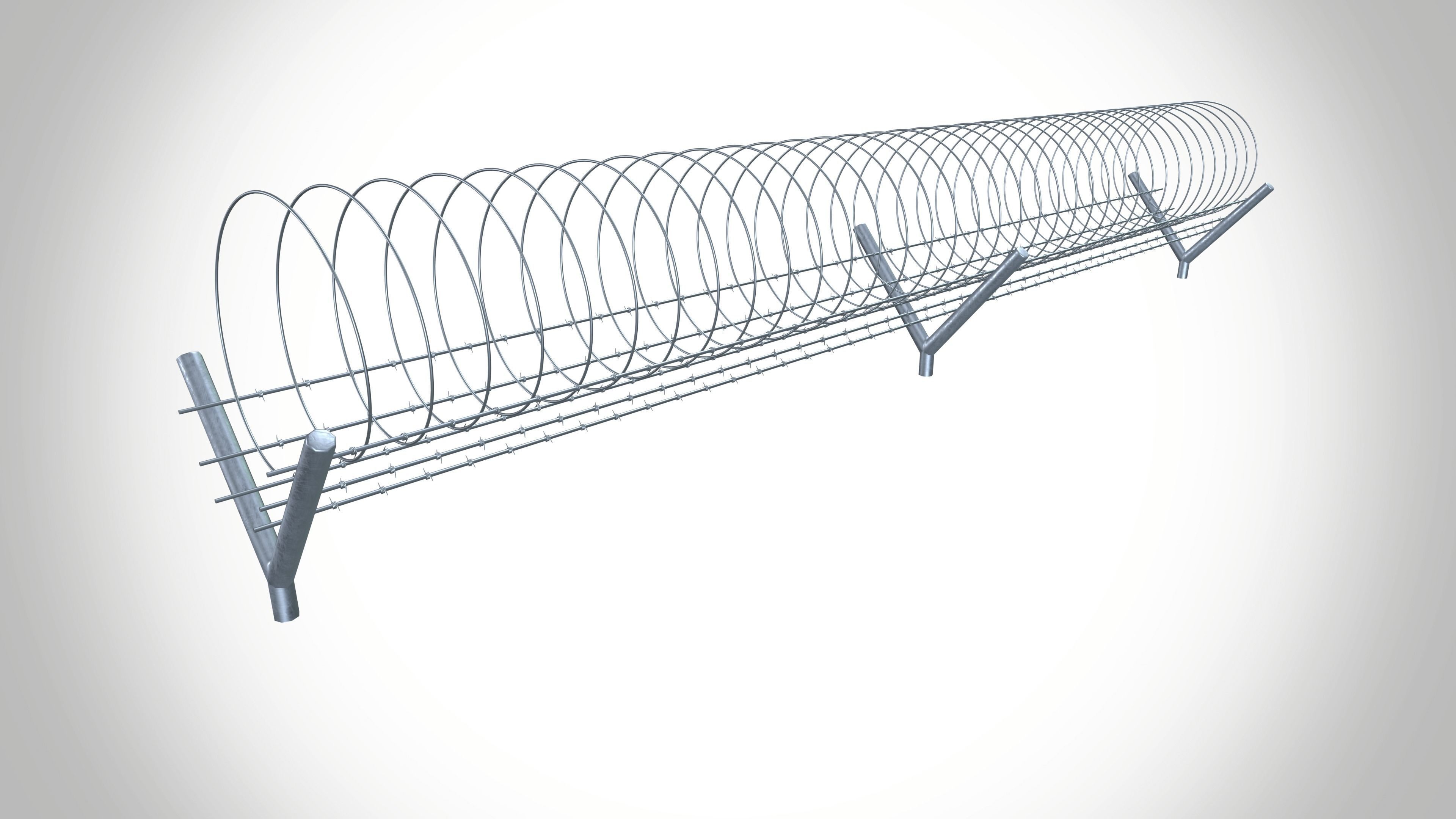concertina coil 3D model_8