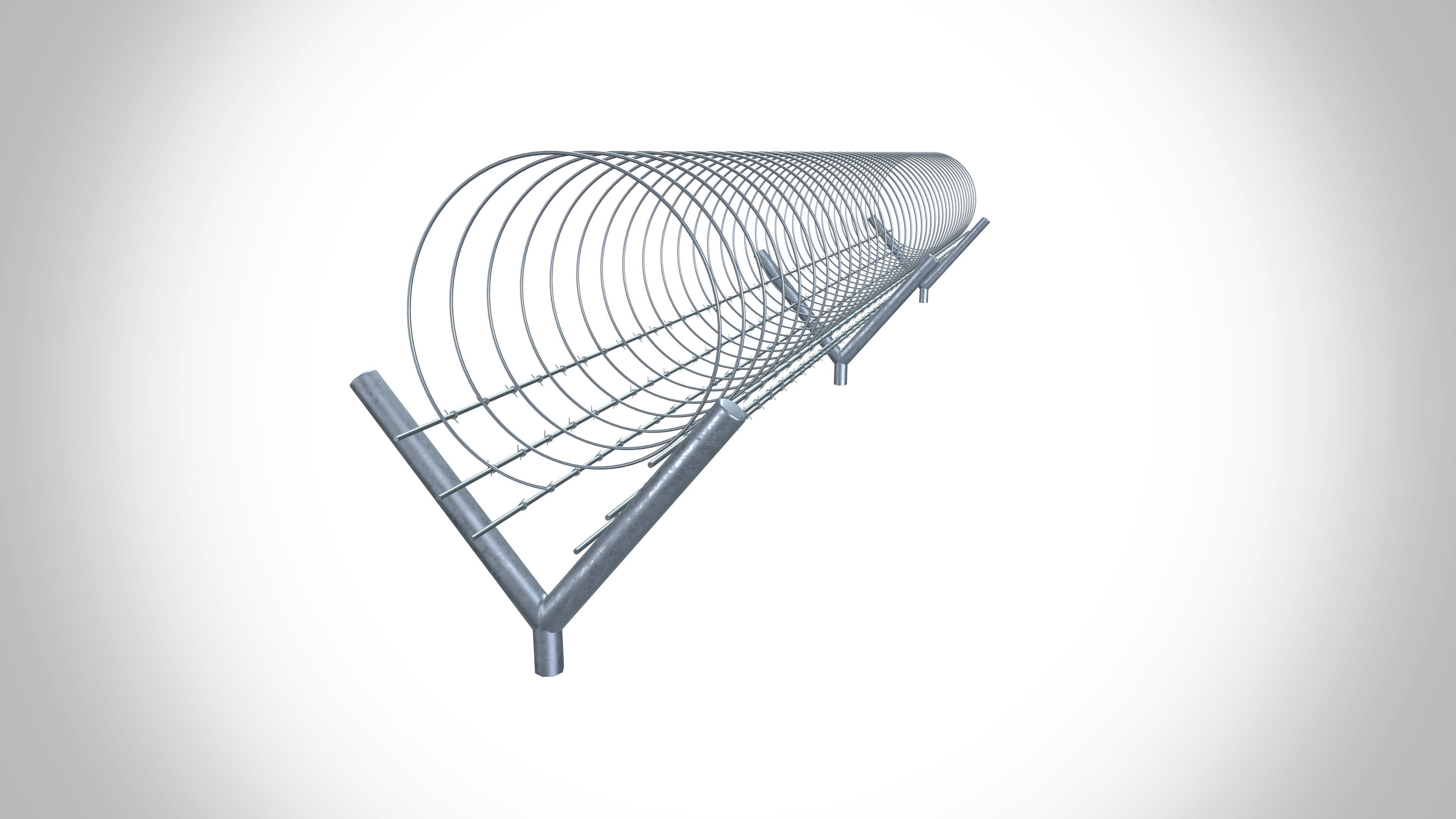 concertina coil 3D model_9