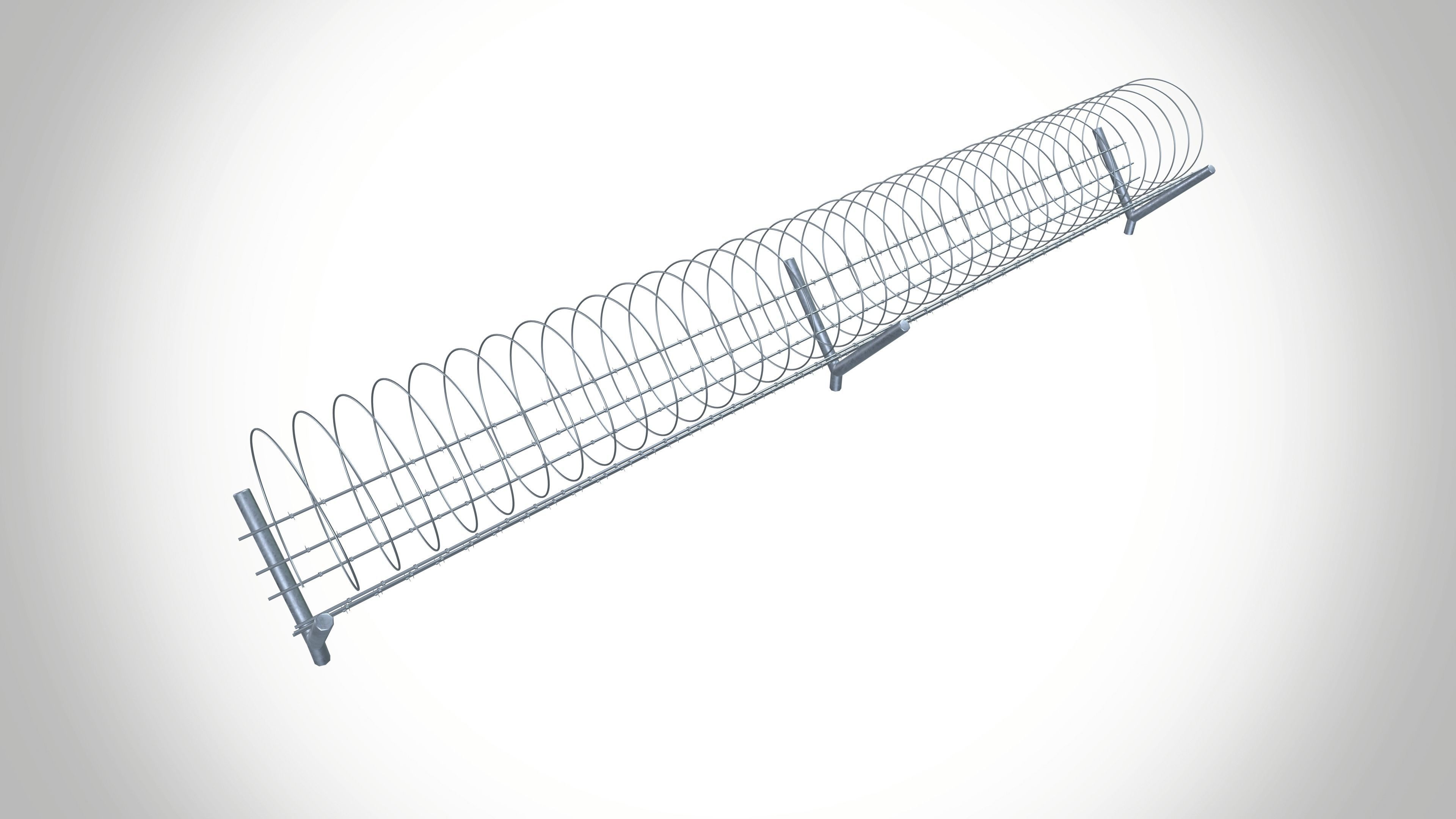 concertina coil 3D model_11