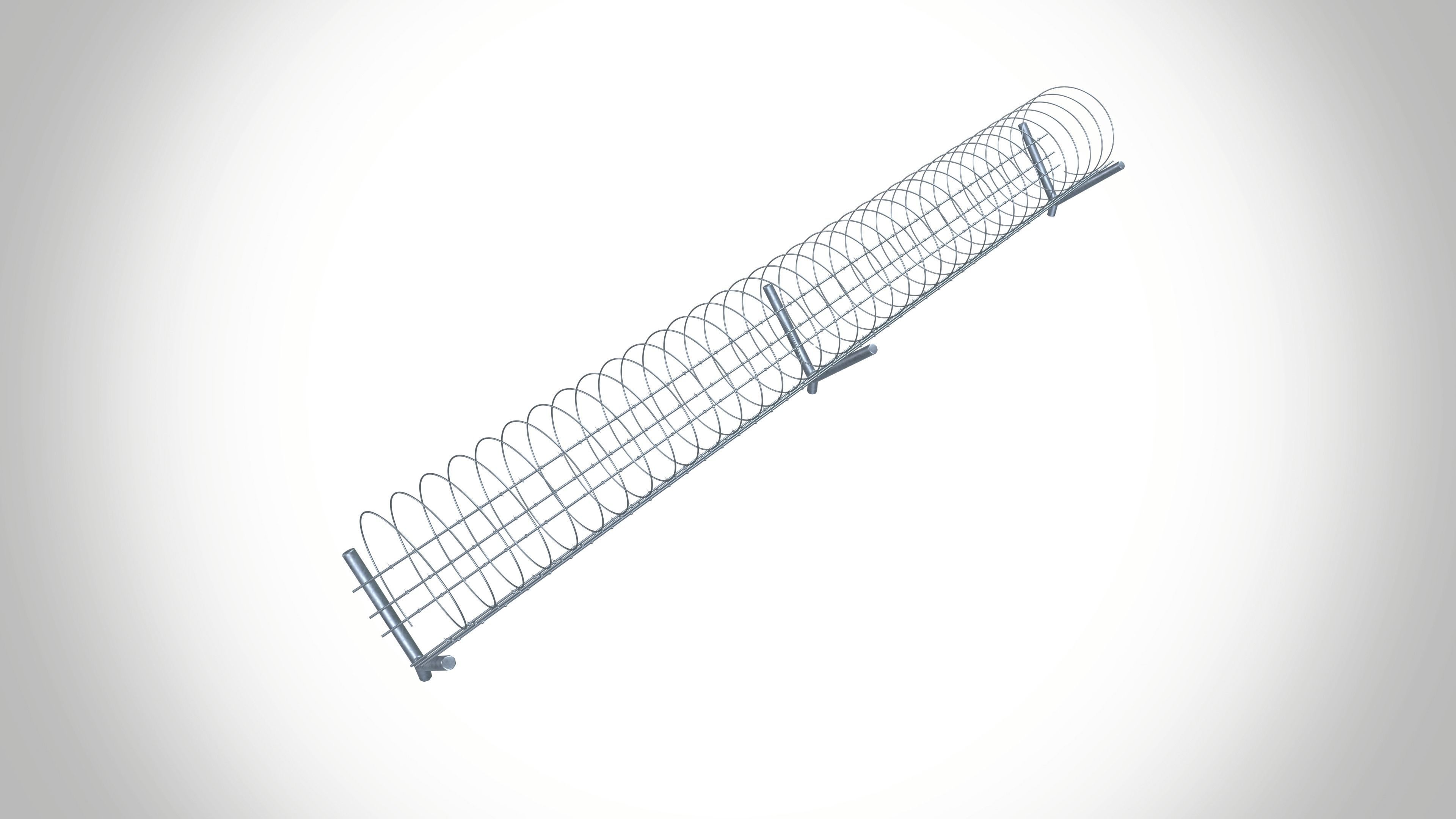 concertina coil 3D model_6