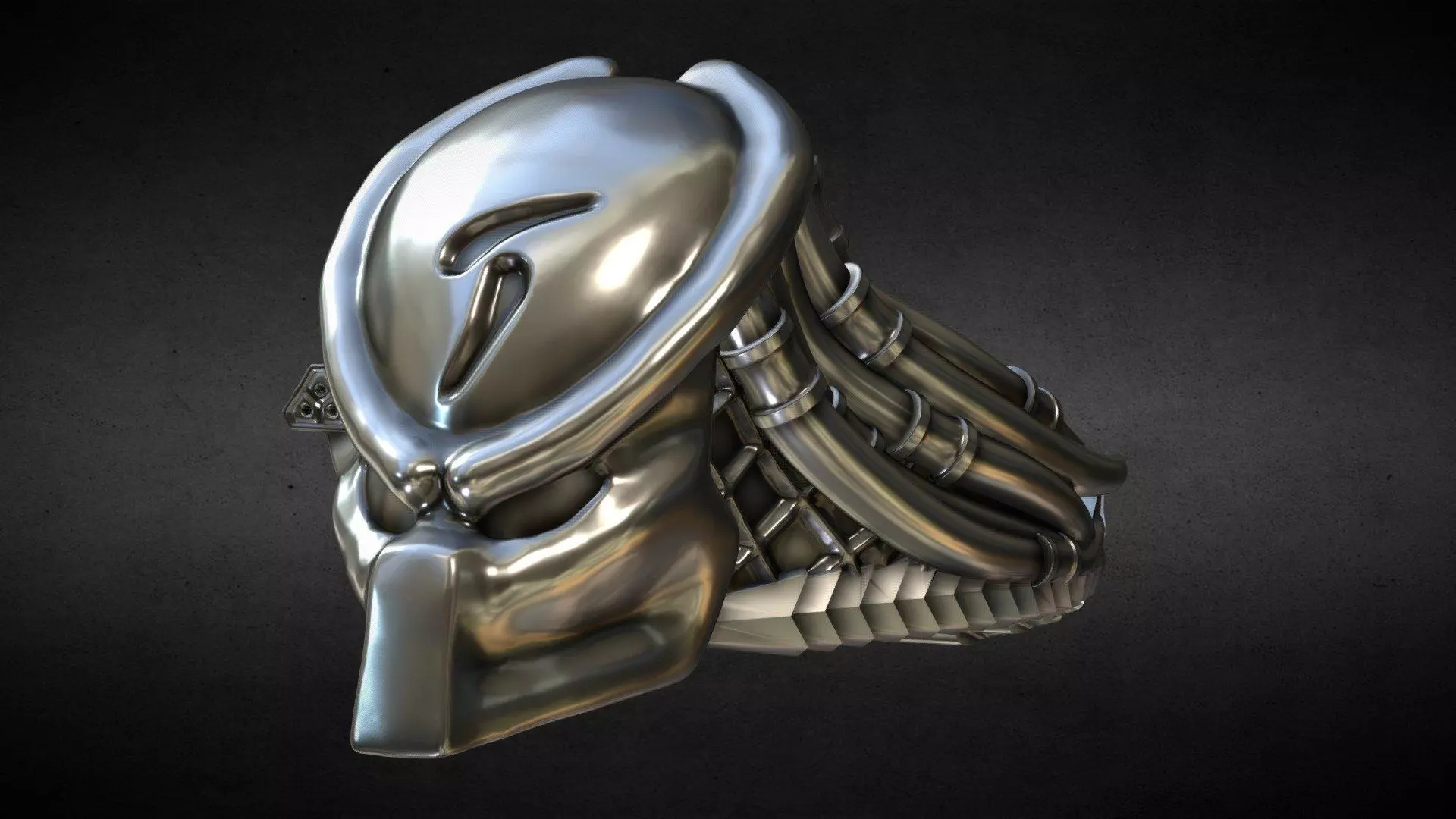 Predator Ring 3D print model_0