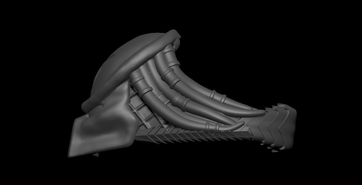 Predator Ring 3D print model_2