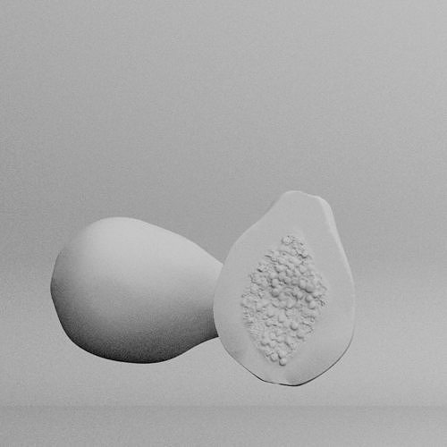 Papaya 3D model 5