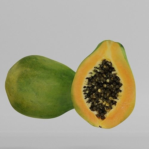Papaya 3D model 6