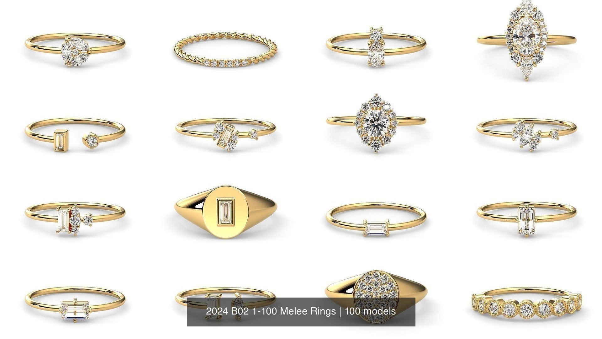 2024 B02 1-100 Melee Rings-100 Files 3D Model Collection_4