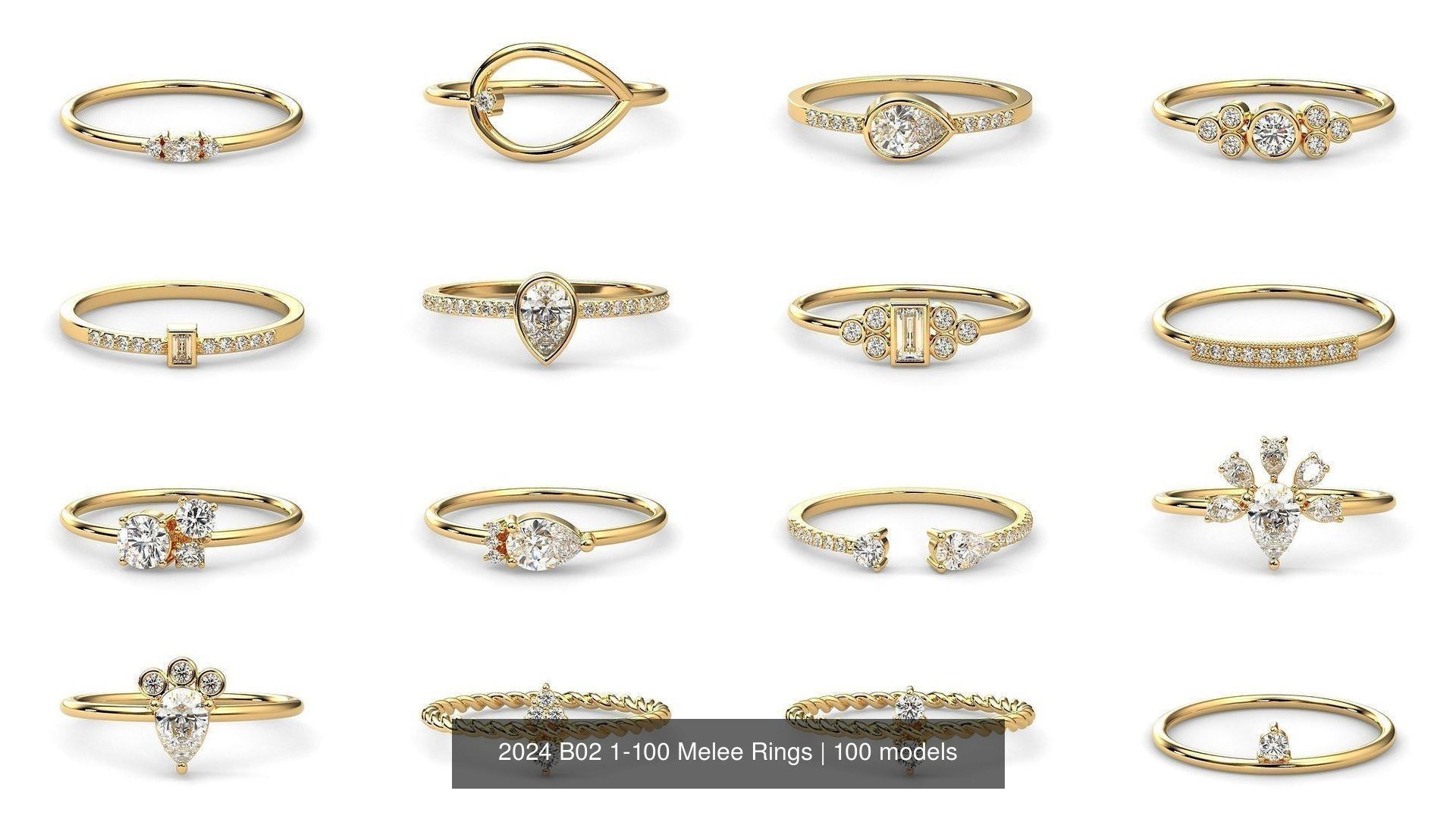 2024 B02 1-100 Melee Rings-100 Files 3D Model Collection_2