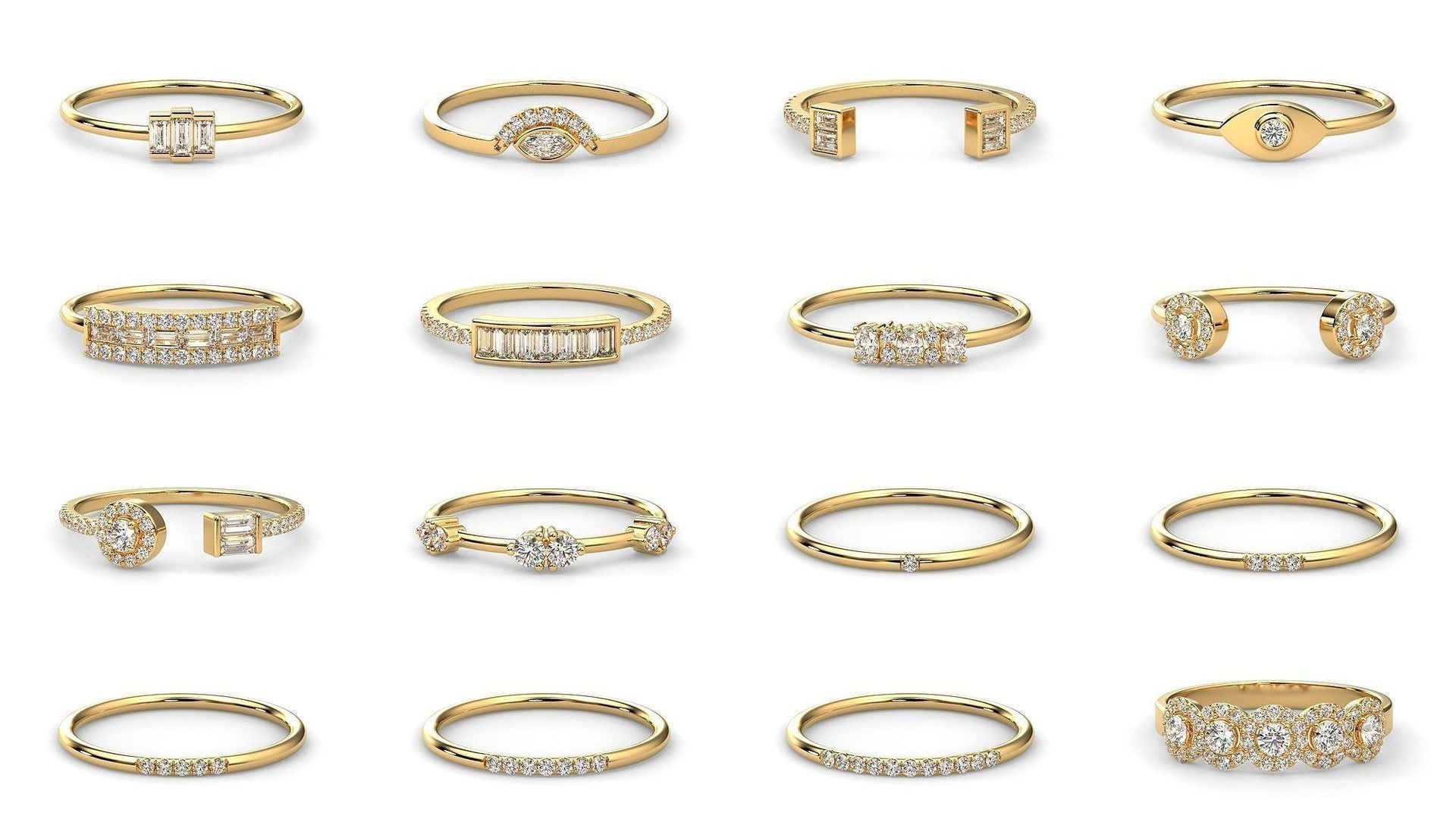 2024 B02 1-100 Melee Rings-100 Files 3D Model Collection_5