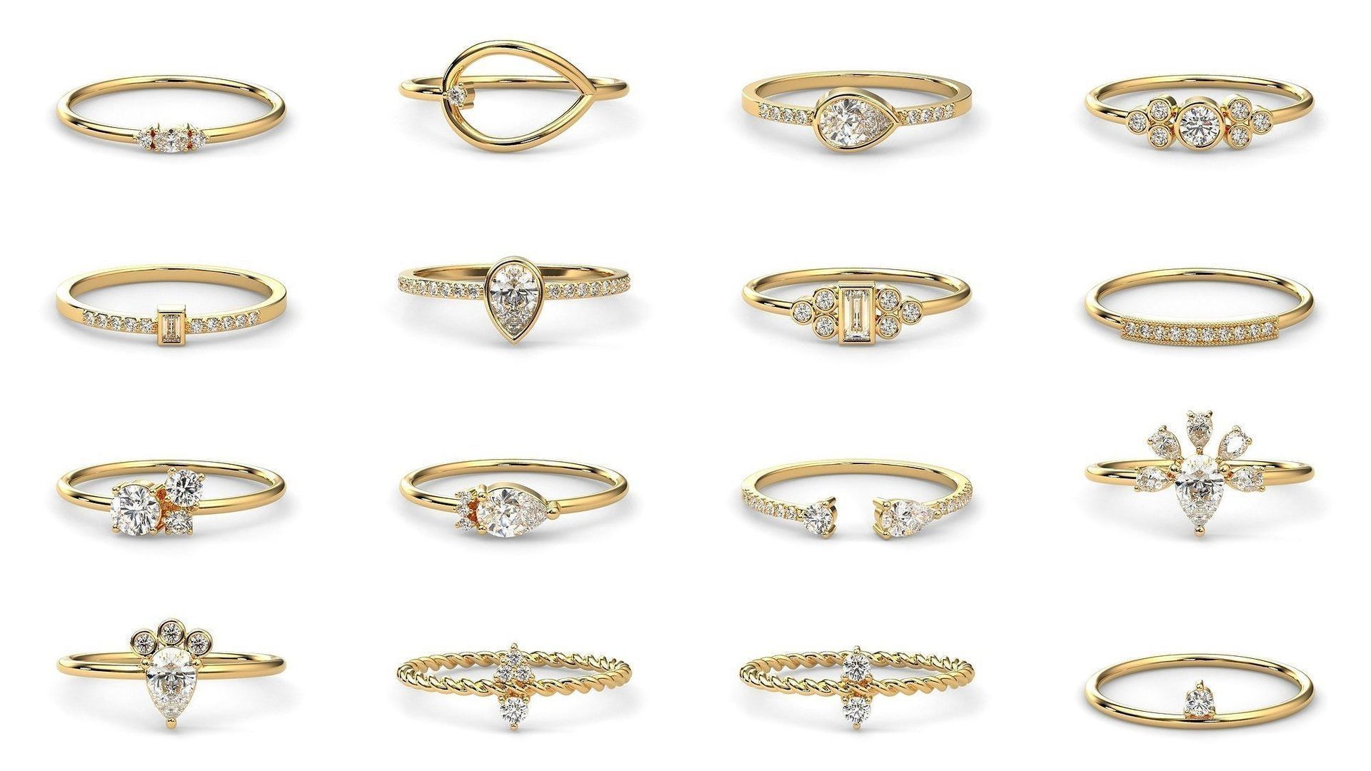 2024 B02 1-100 Melee Rings-100 Files 3D Model Collection_1