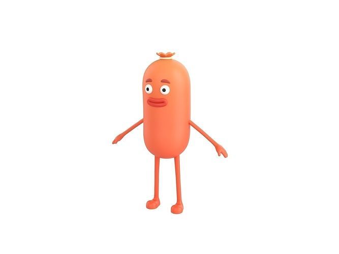 Character322 Sausage Guy 3D model