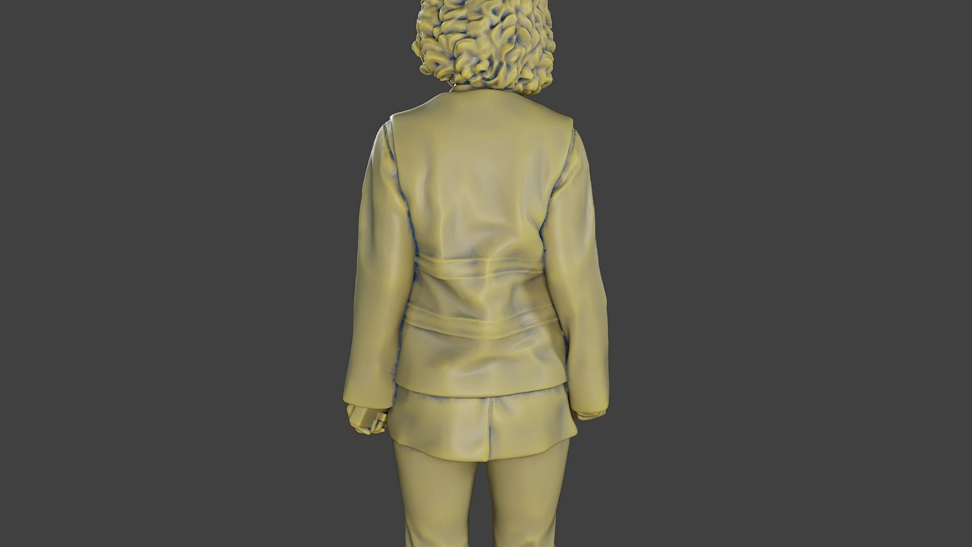 Female Security reflective vest FSRV 001 3D print model_21