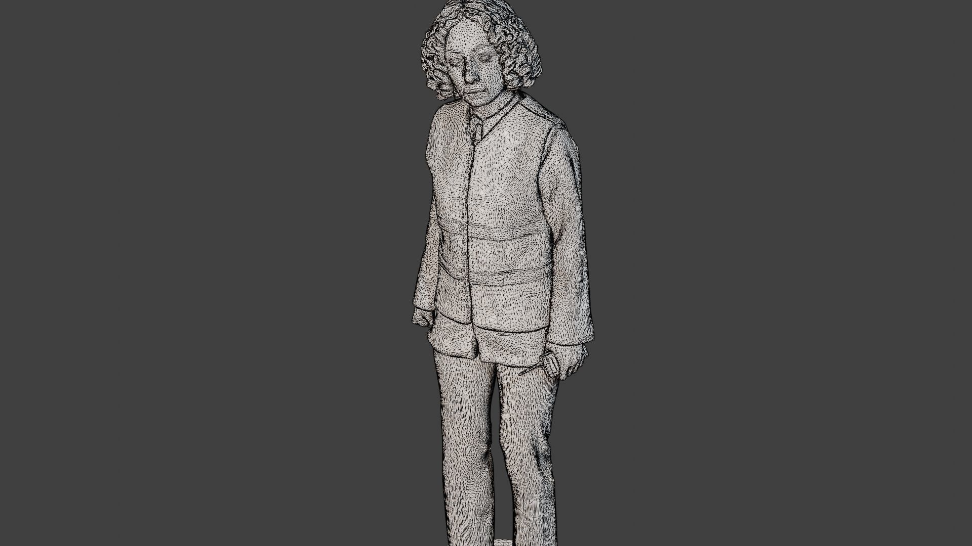 Female Security reflective vest FSRV 001 3D print model_12