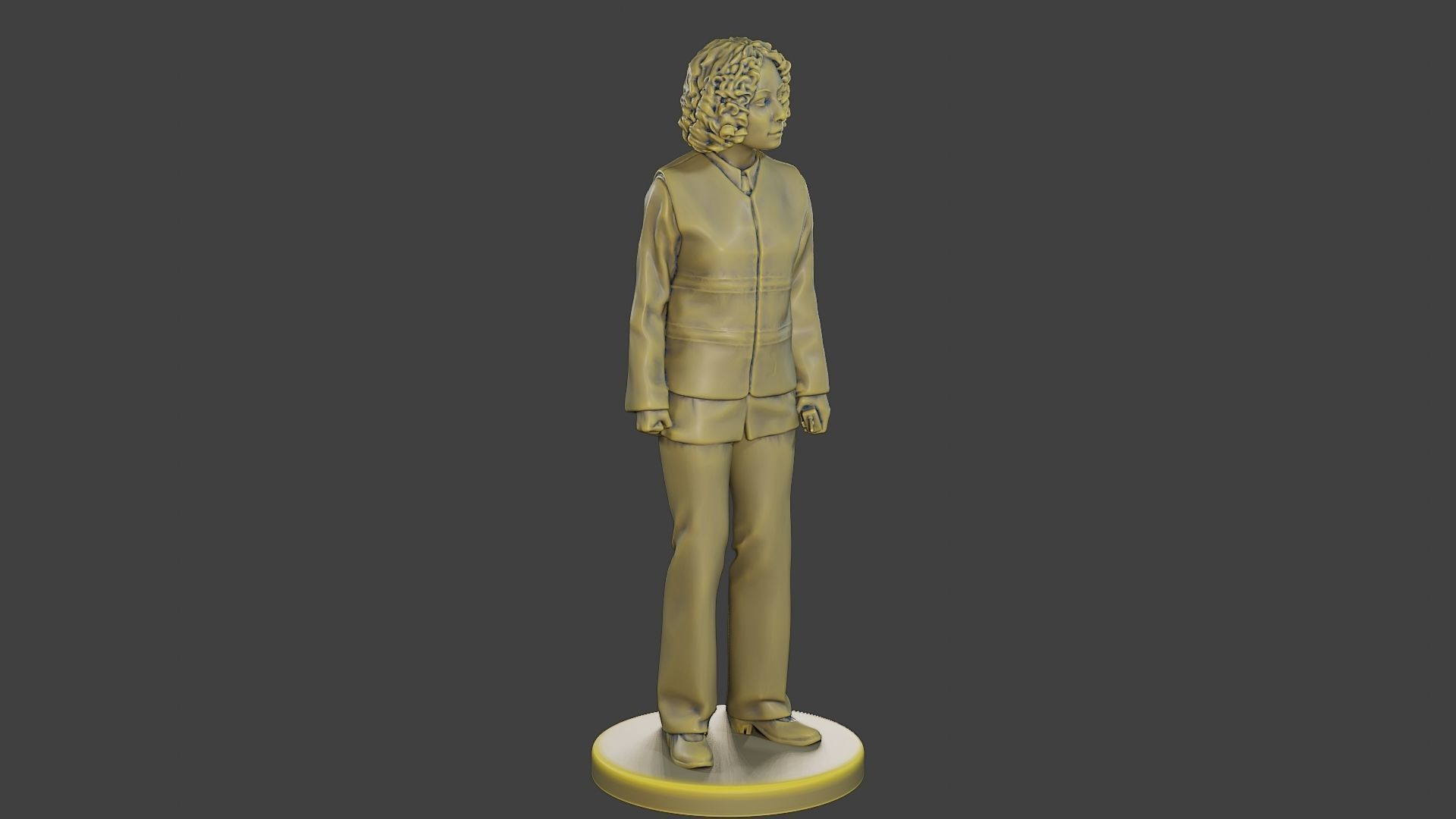 Female Security reflective vest FSRV 001 3D print model_10