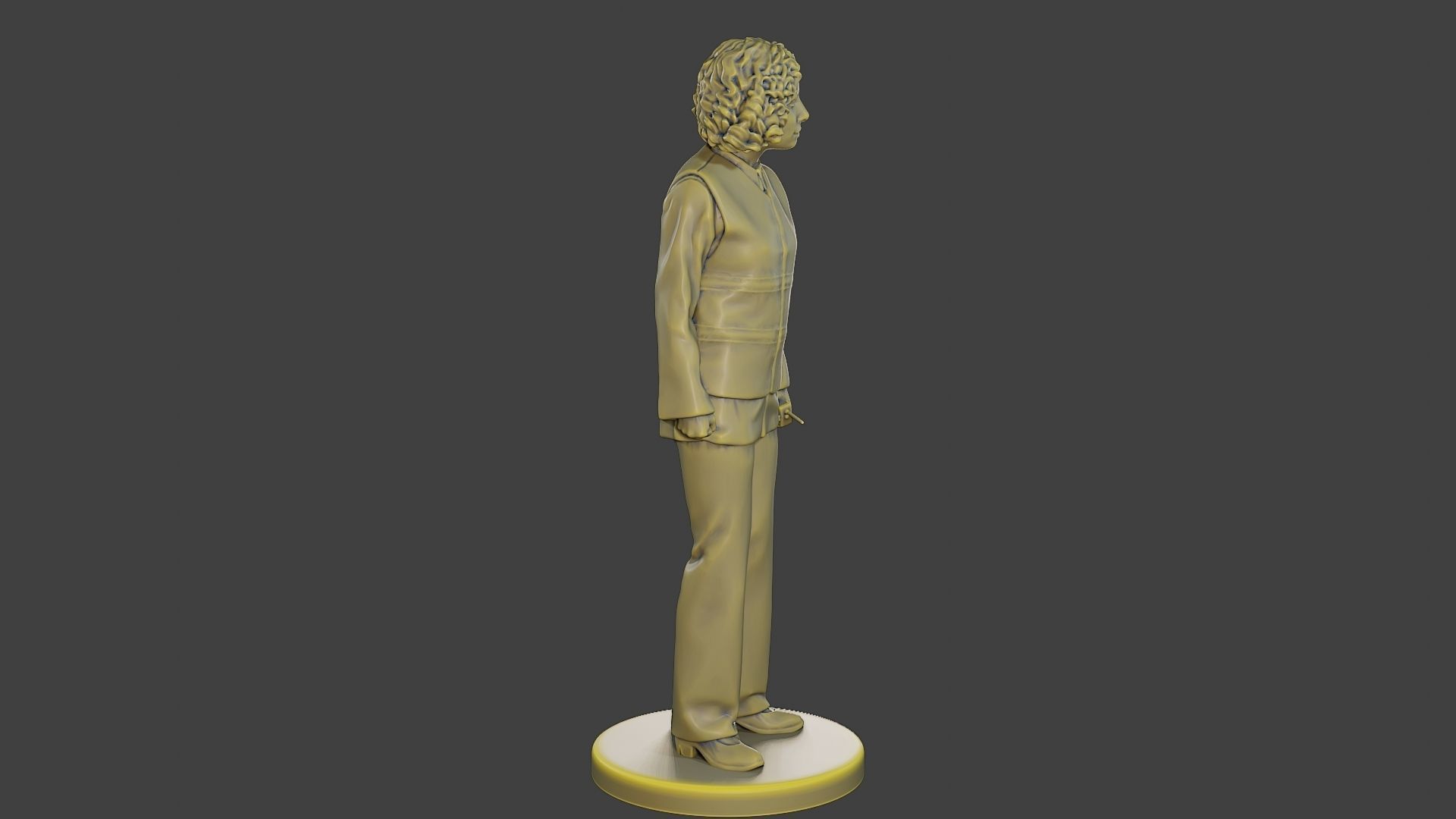 Female Security reflective vest FSRV 001 3D print model_9