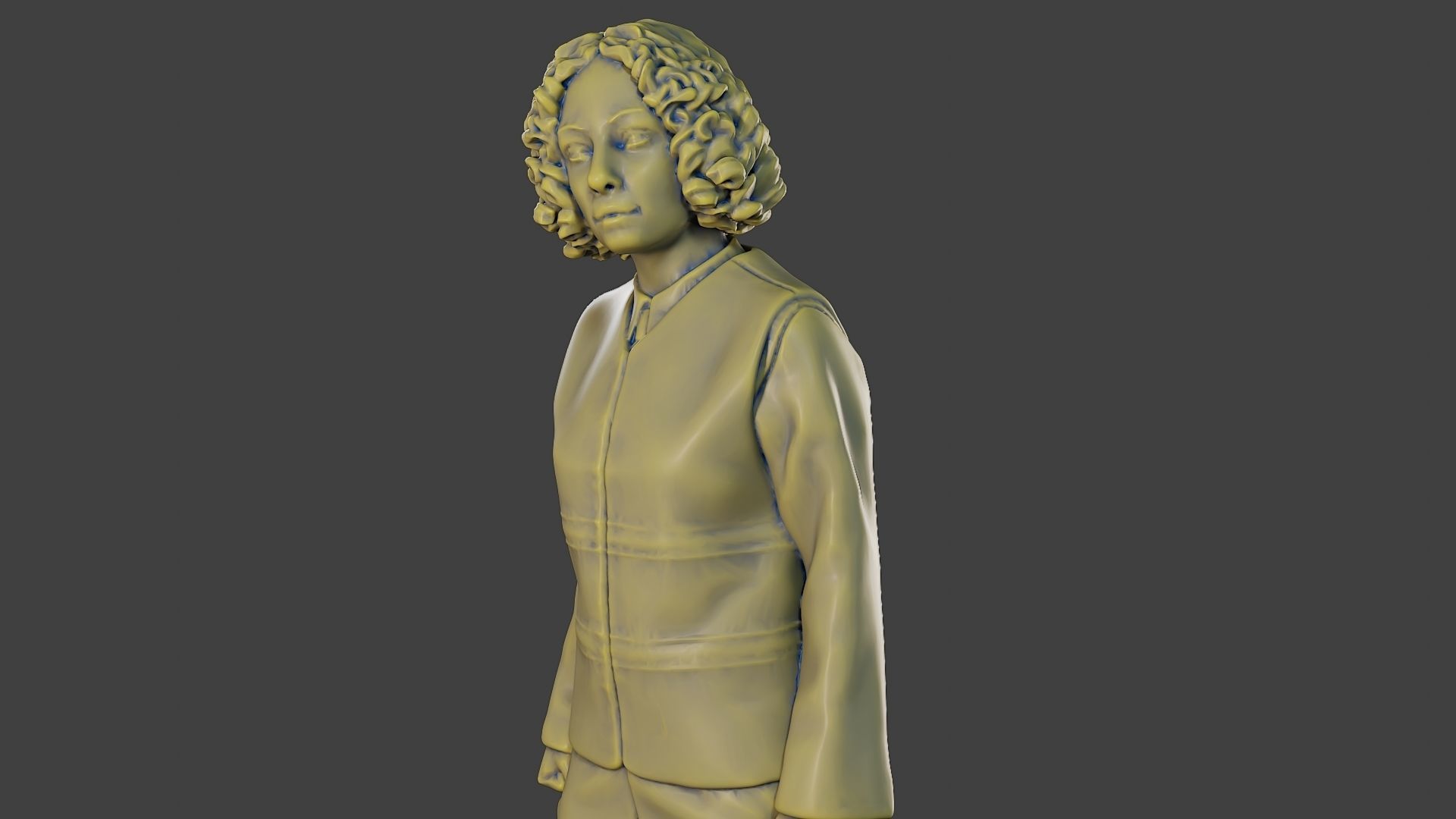 Female Security reflective vest FSRV 001 3D print model_18