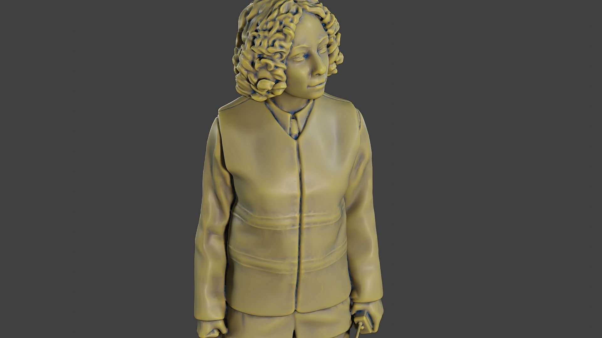 Female Security reflective vest FSRV 001 3D print model_19