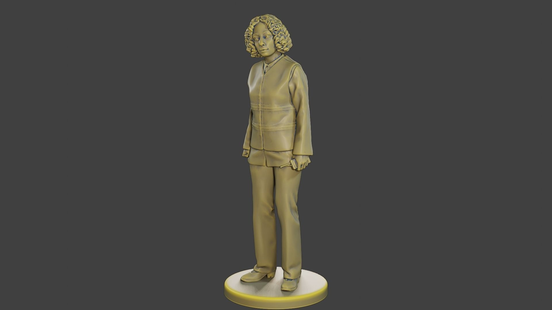 Female Security reflective vest FSRV 001 3D print model_2