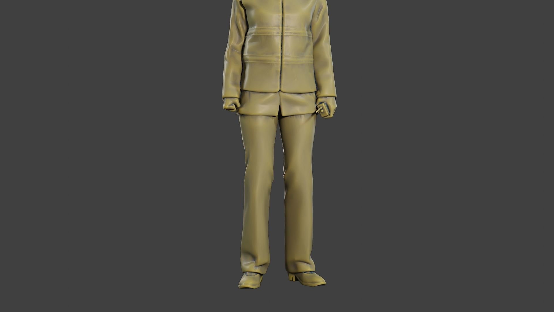 Female Security reflective vest FSRV 001 3D print model_28