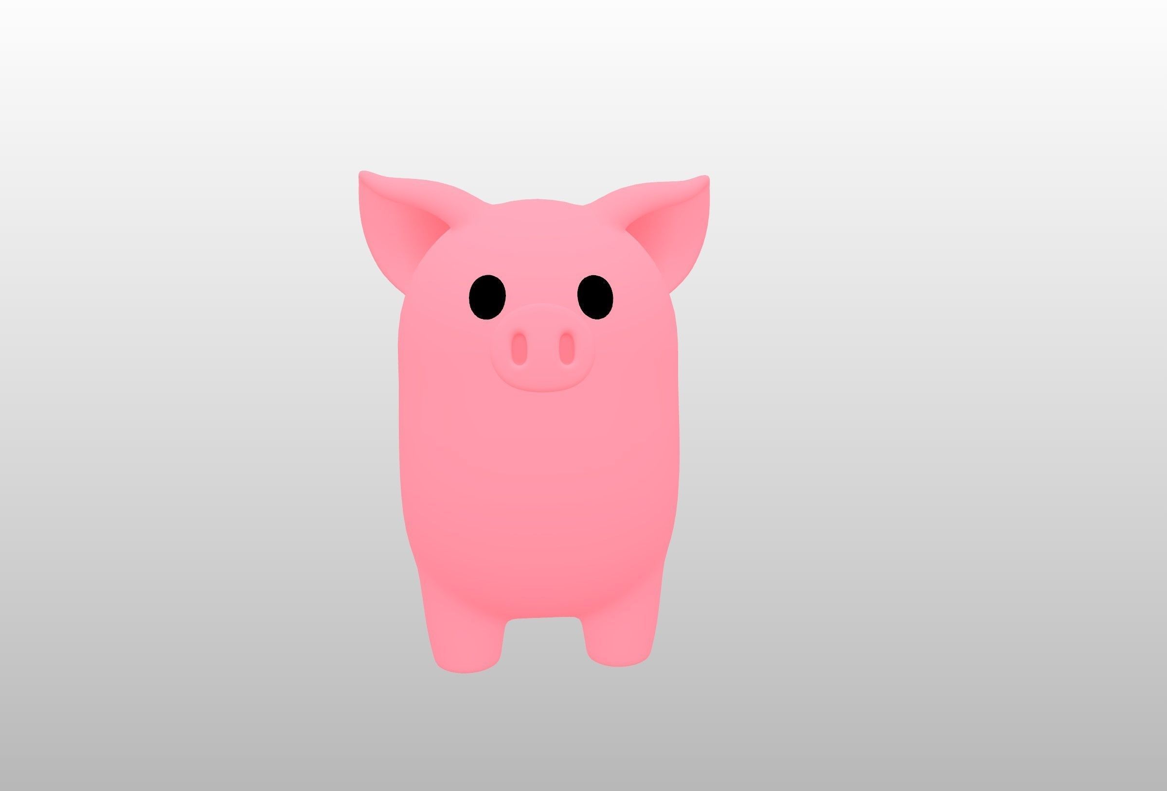 Pig Character 3D model_12
