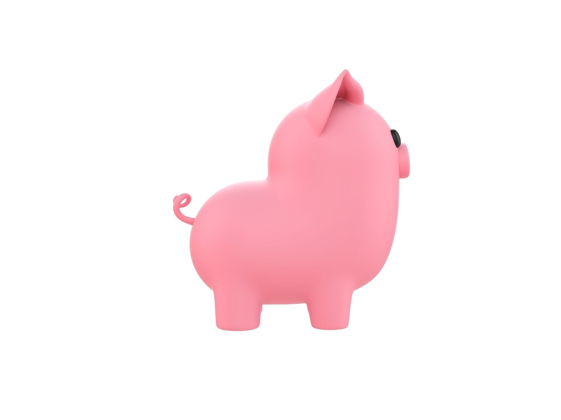 Pig Character 3D model_3