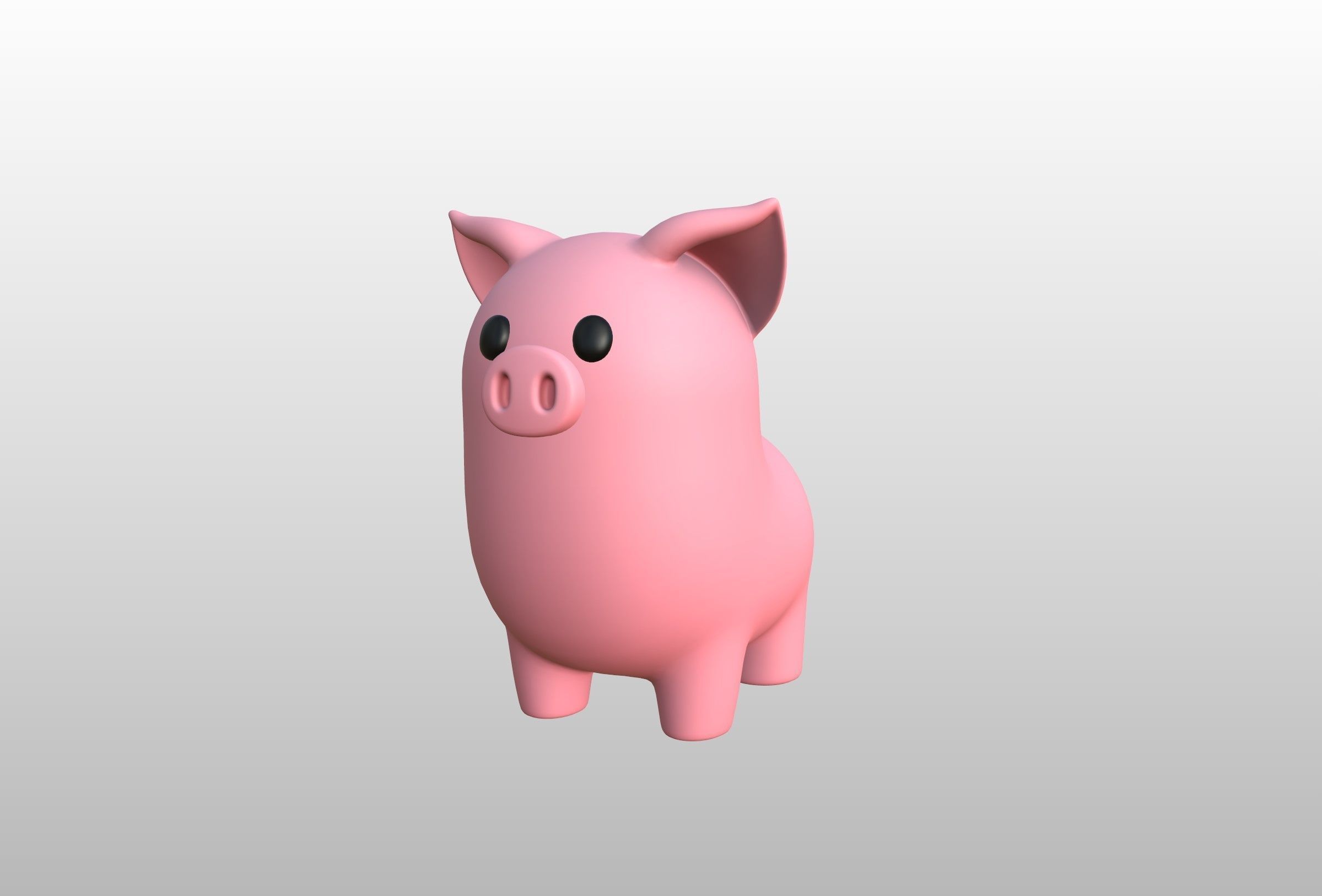 Pig Character 3D model_10
