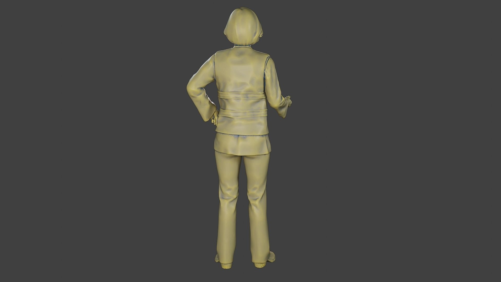 Female Security reflective vest FSRV 003 3D print model_25