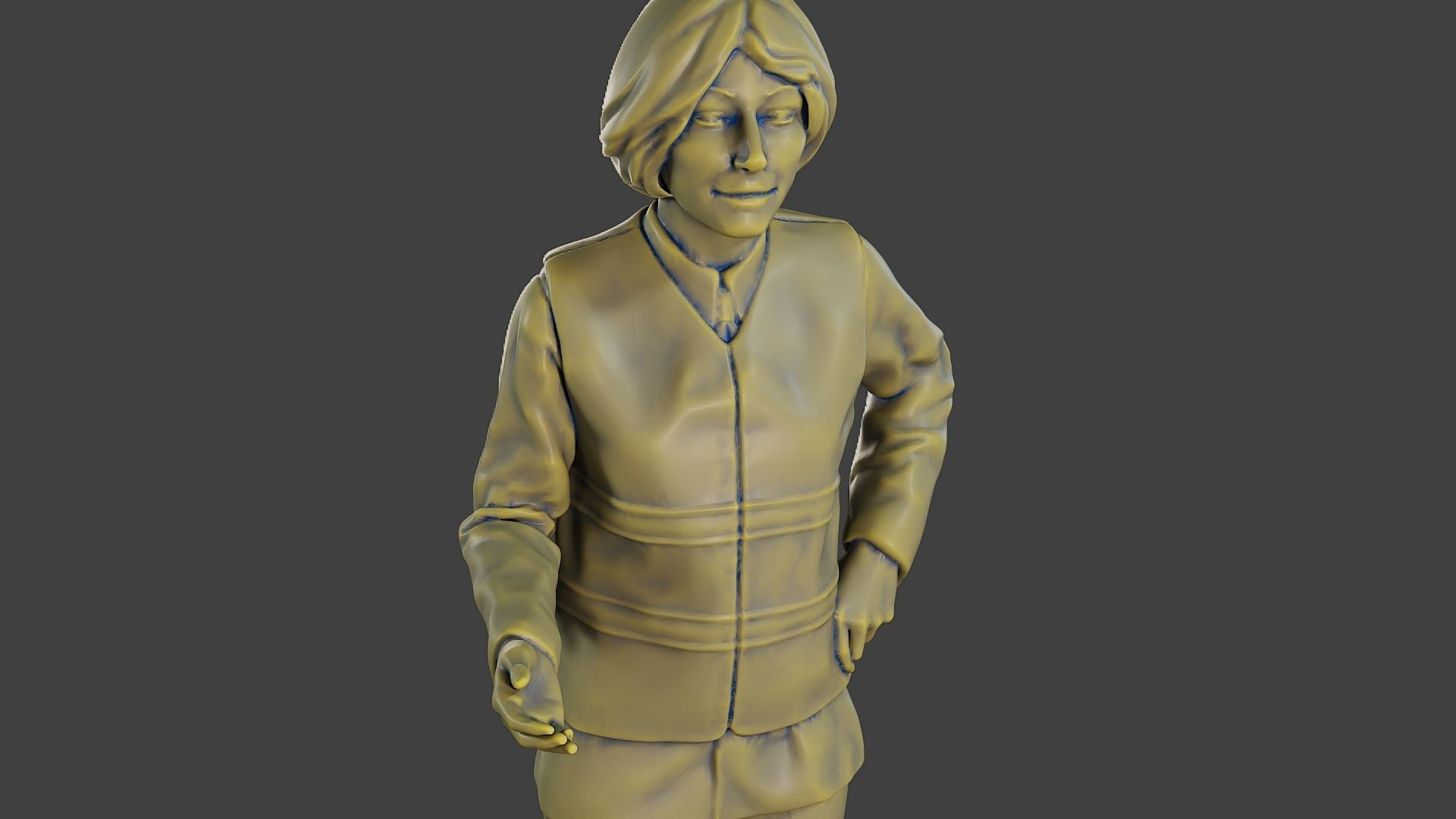 Female Security reflective vest FSRV 003 3D print model_19
