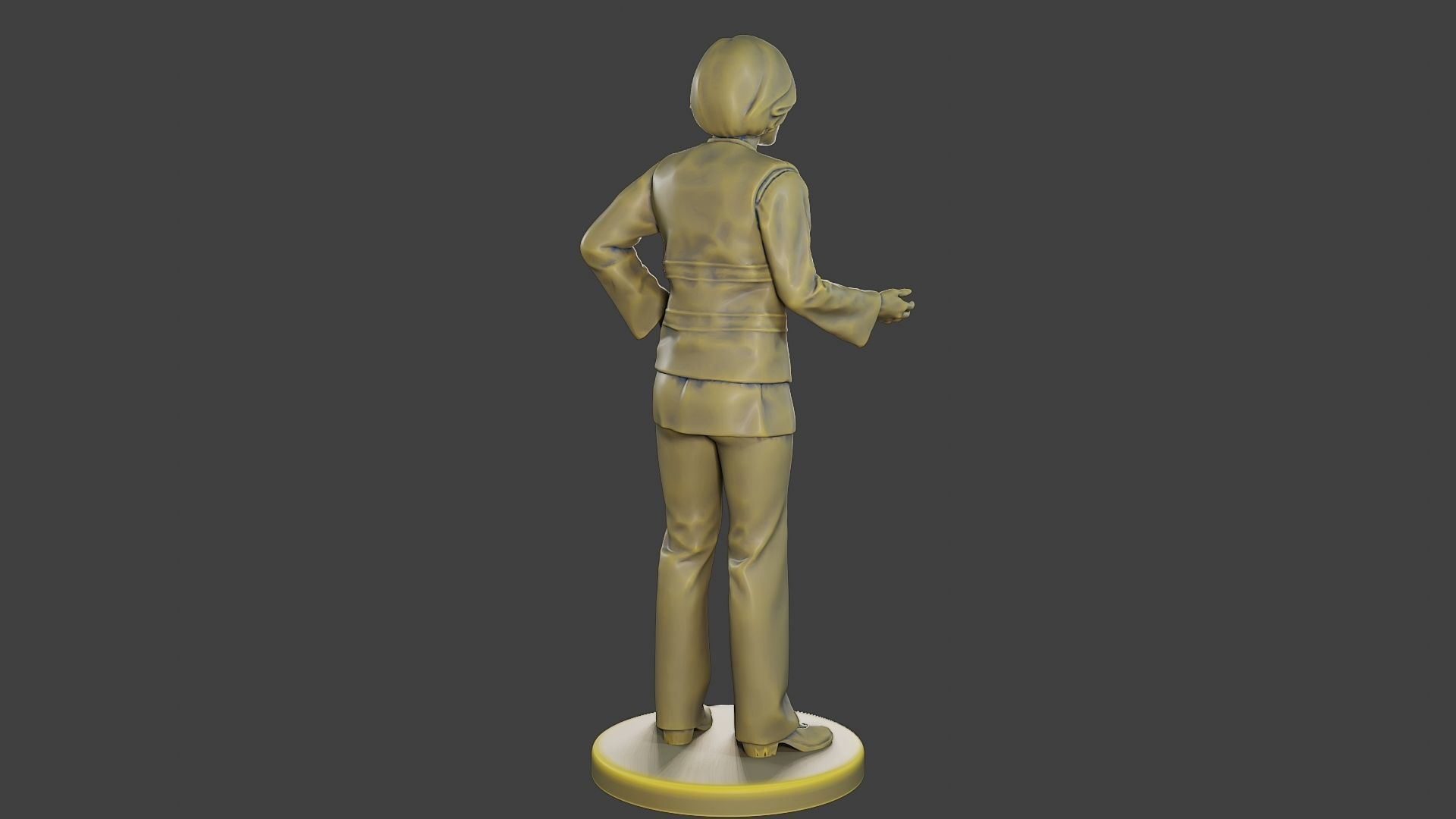 Female Security reflective vest FSRV 003 3D print model_7