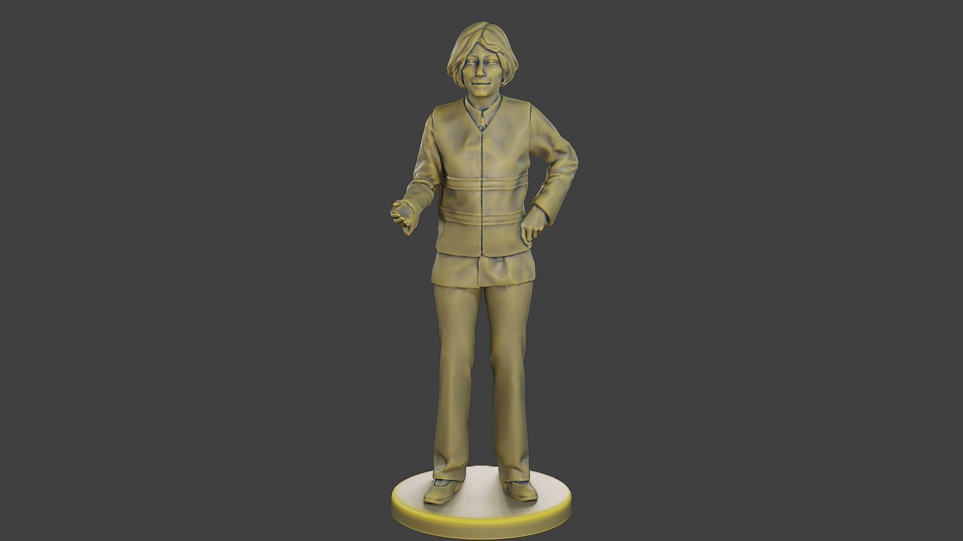 Female Security reflective vest FSRV 003 3D print model_1