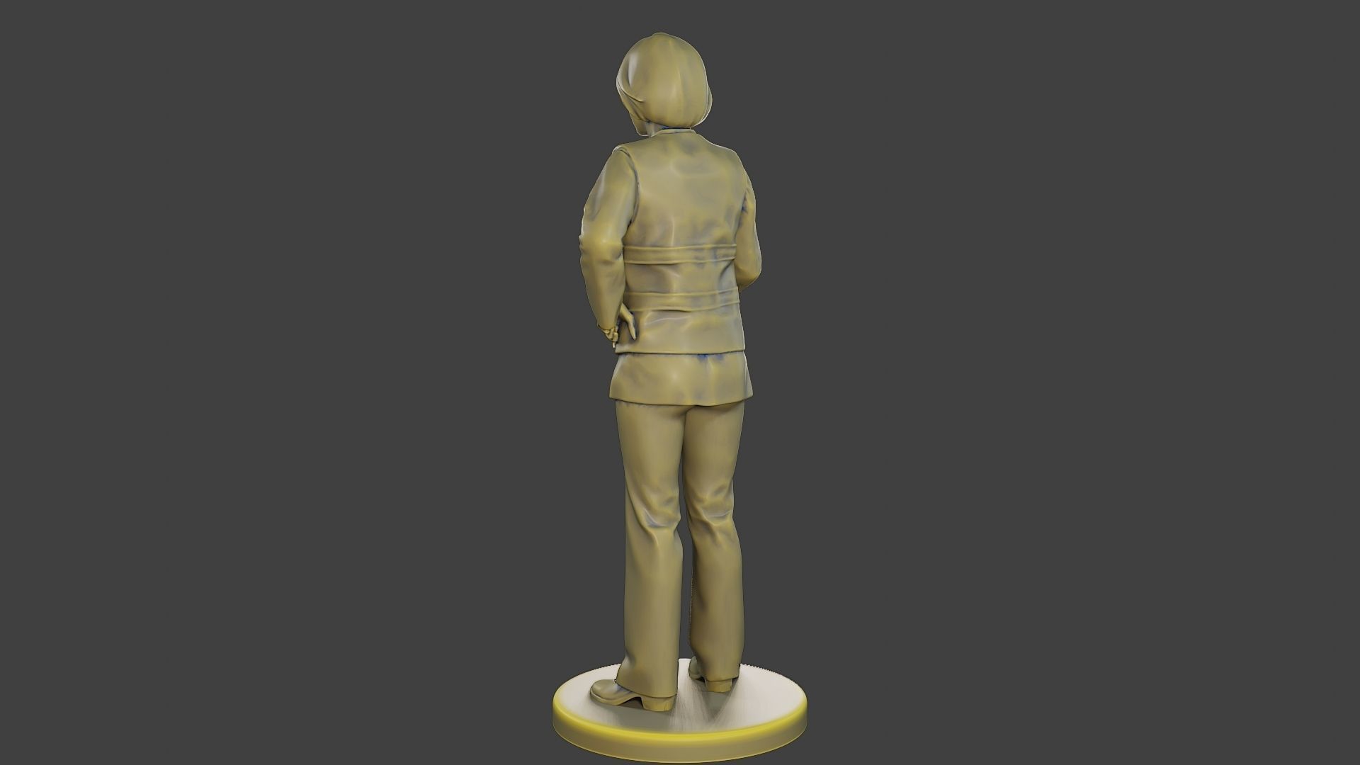 Female Security reflective vest FSRV 003 3D print model_5