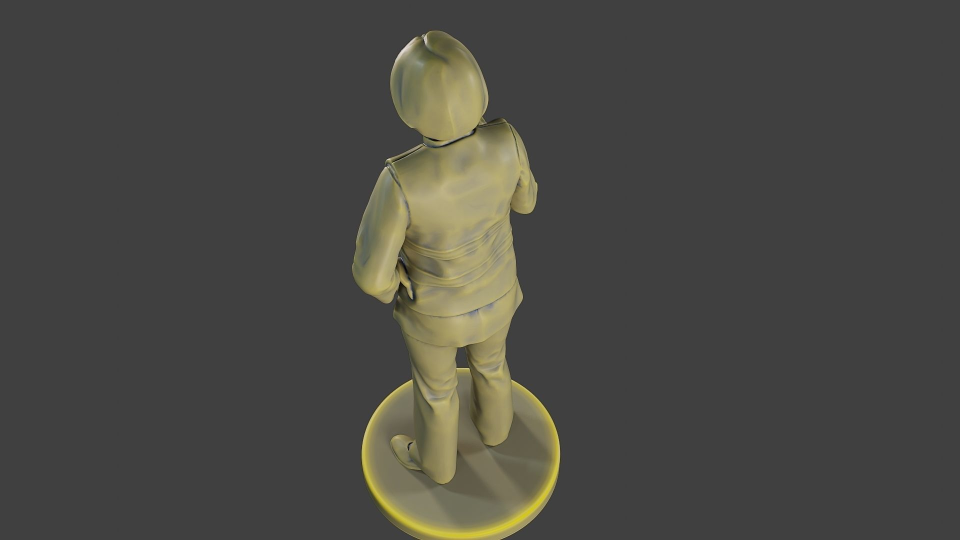 Female Security reflective vest FSRV 003 3D print model_15