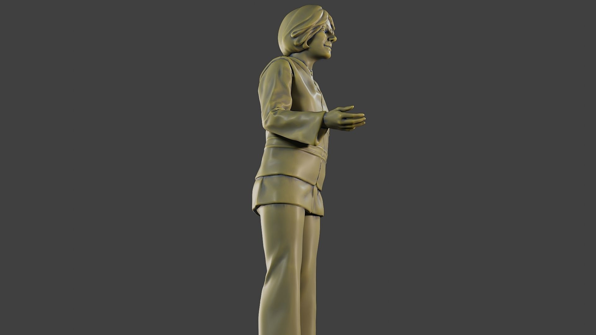 Female Security reflective vest FSRV 003 3D print model_29