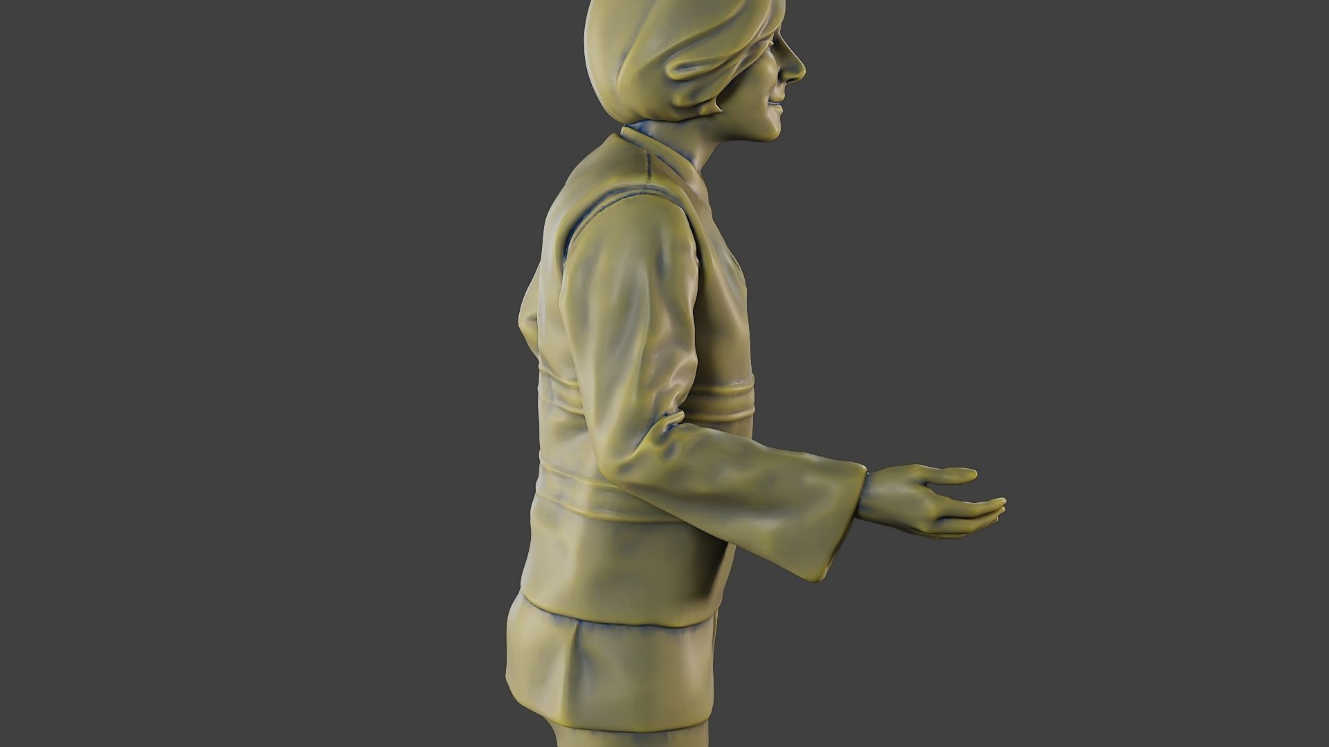 Female Security reflective vest FSRV 003 3D print model_20