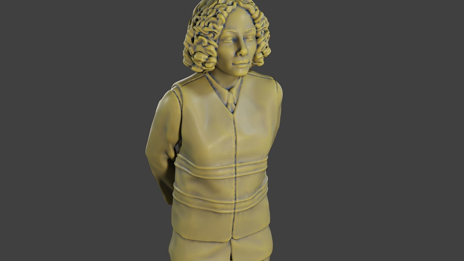 Female Security reflective vest FSRV 004 3D print model_19