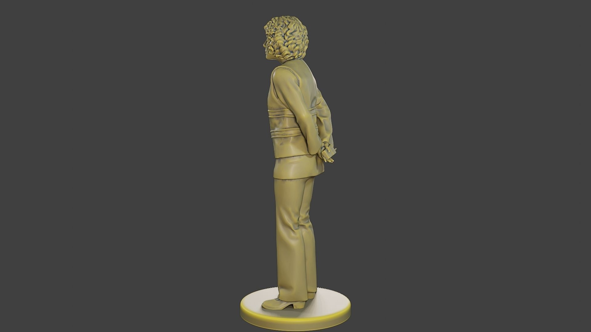 Female Security reflective vest FSRV 004 3D print model_4