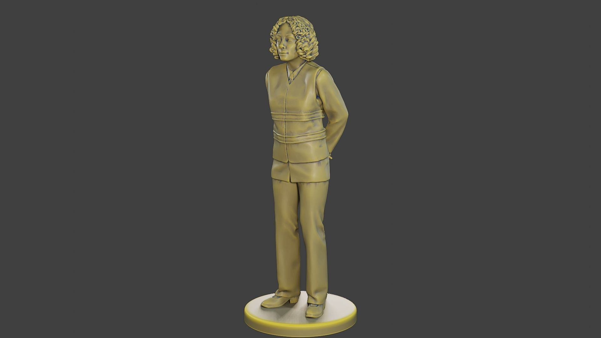 Female Security reflective vest FSRV 004 3D print model_2