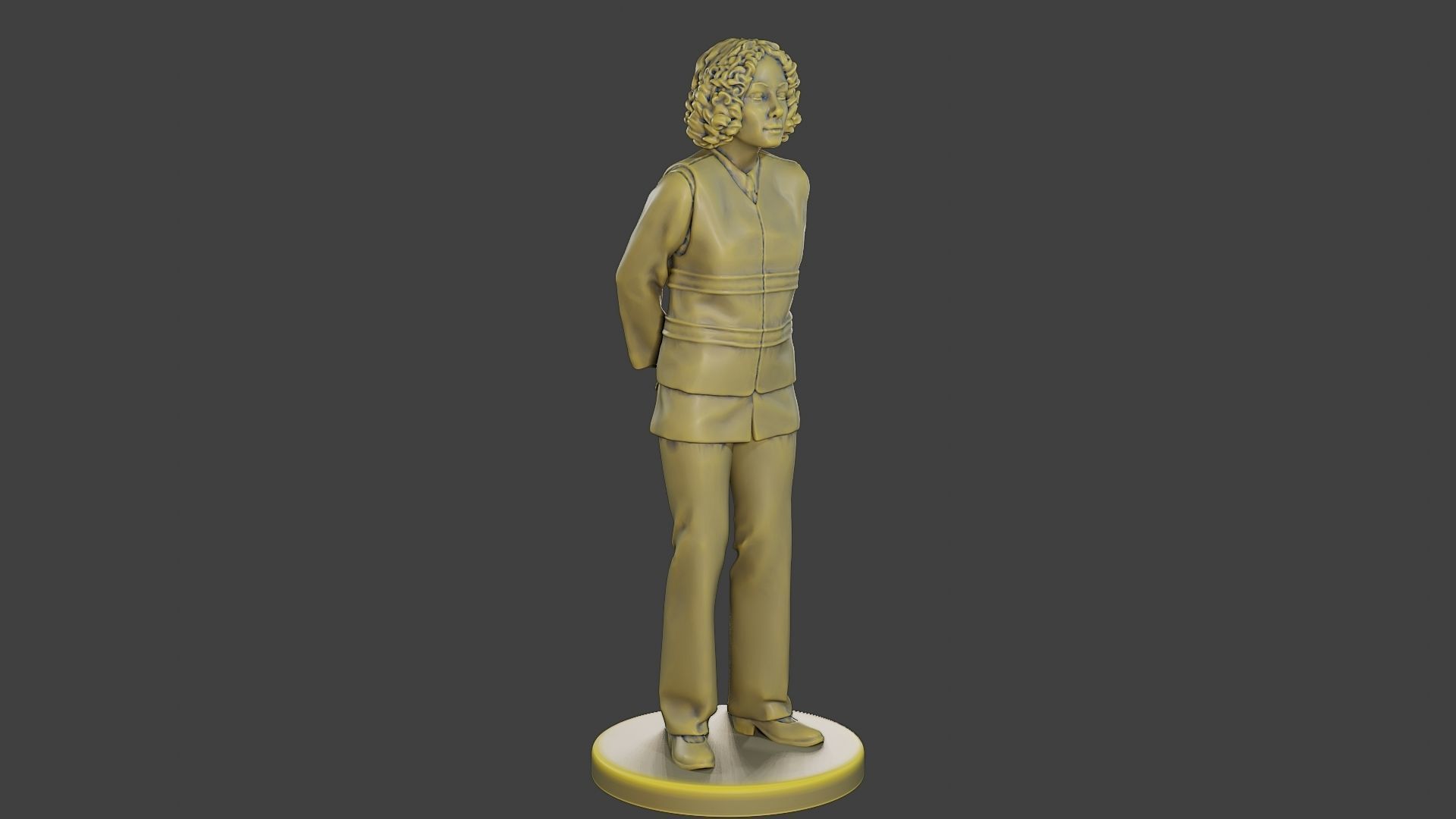 Female Security reflective vest FSRV 004 3D print model_10