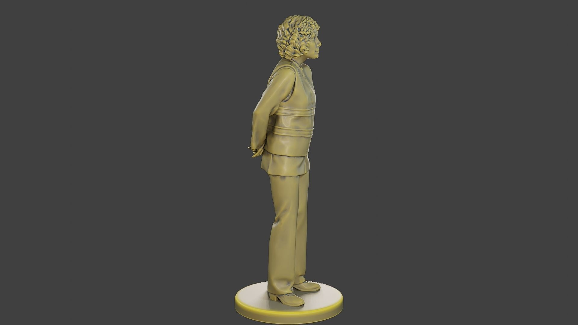 Female Security reflective vest FSRV 004 3D print model_9