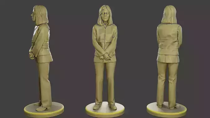 Female Security reflective vest FSRV 005 3D print model