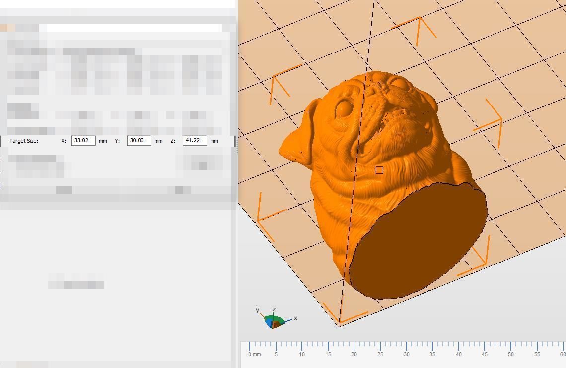 Pug bust version 2 3D print model_20
