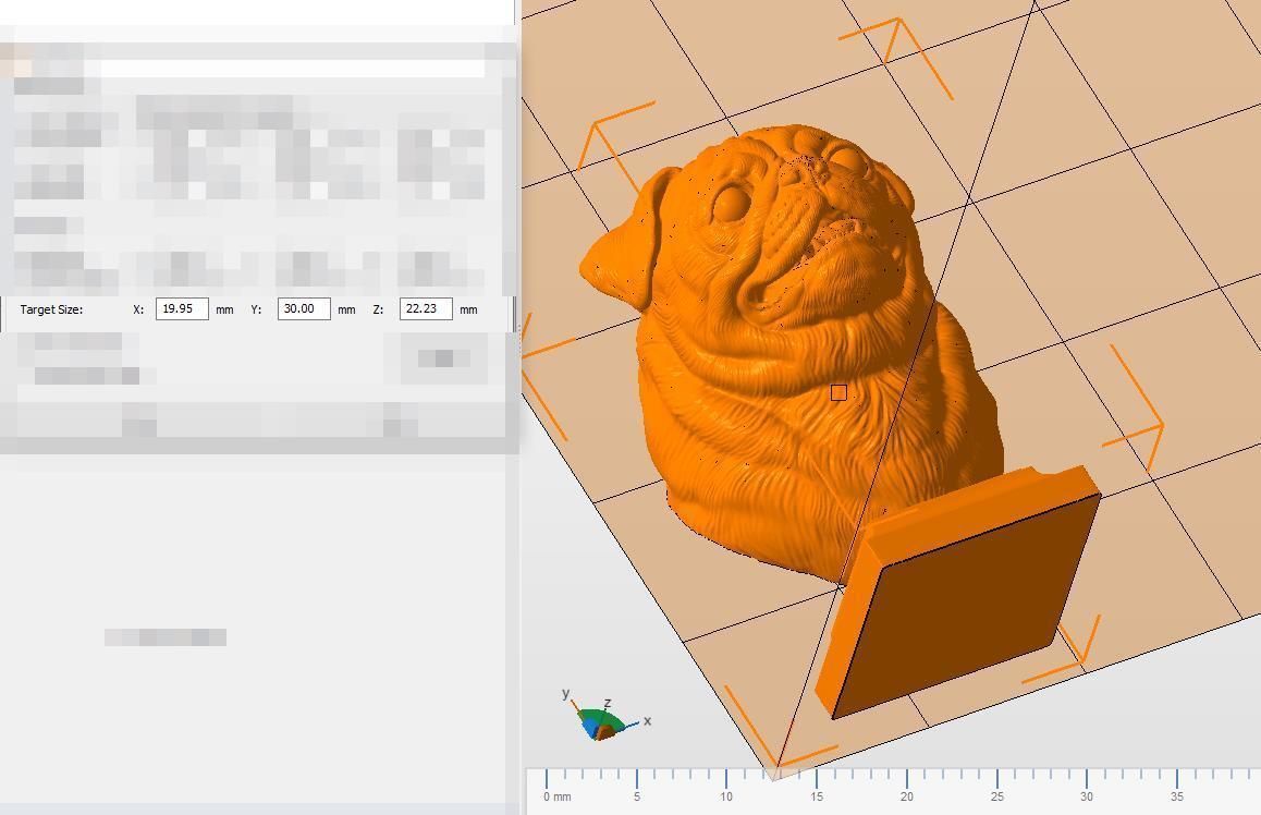 Pug bust version 2 3D print model_22