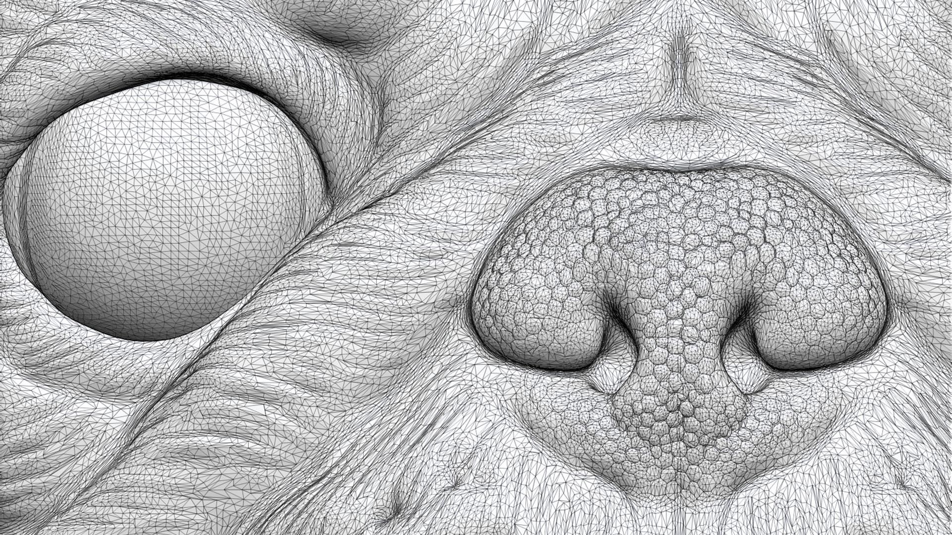 Pug bust version 2 3D print model_19