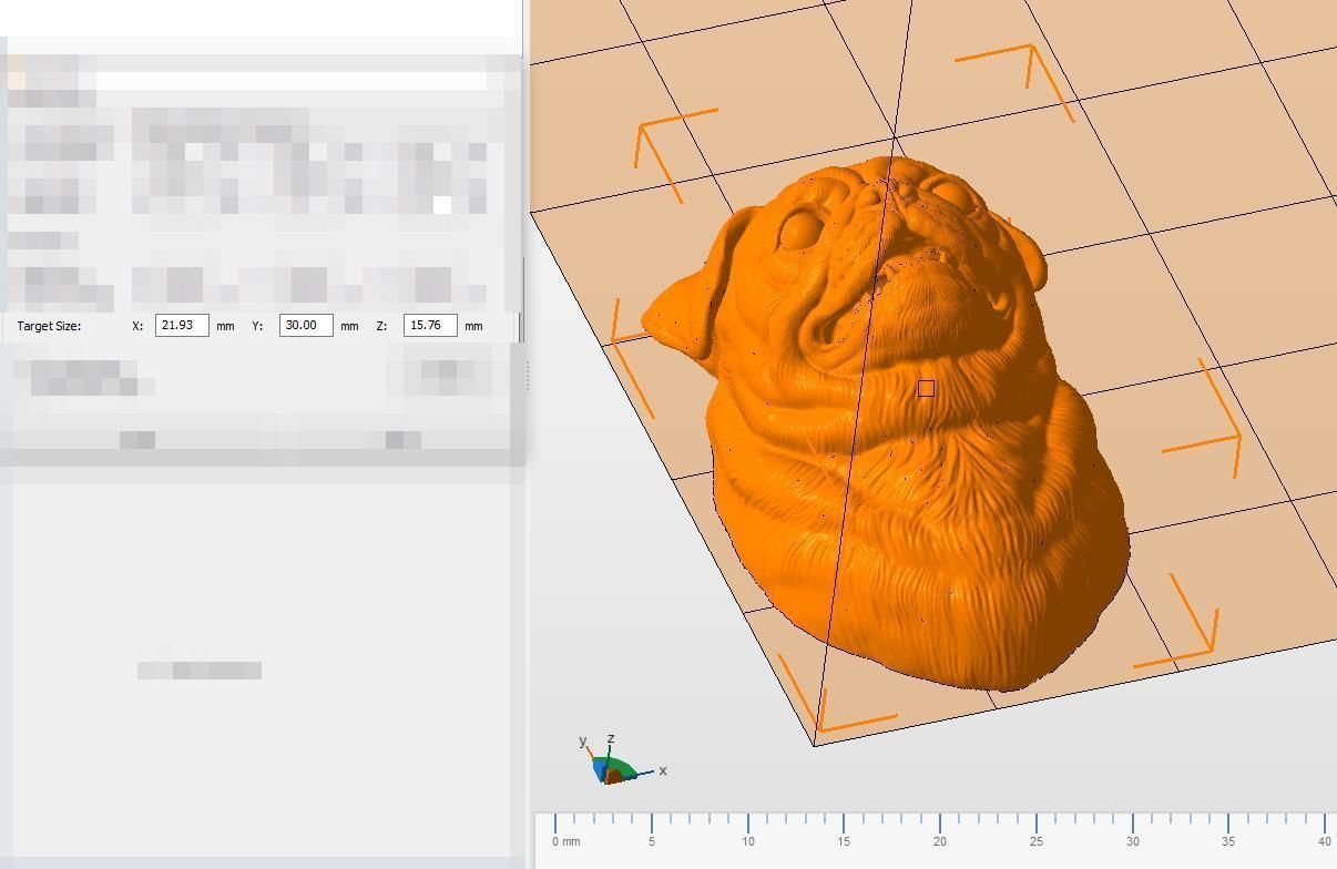 Pug bust version 2 3D print model_21