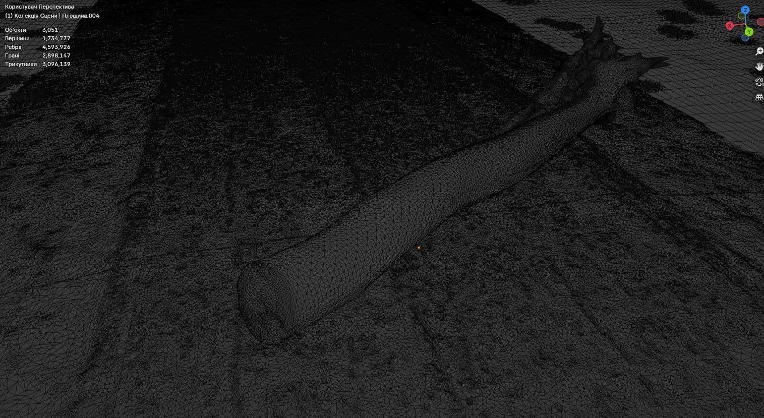 Atmospheric road in the forest 3D model_11