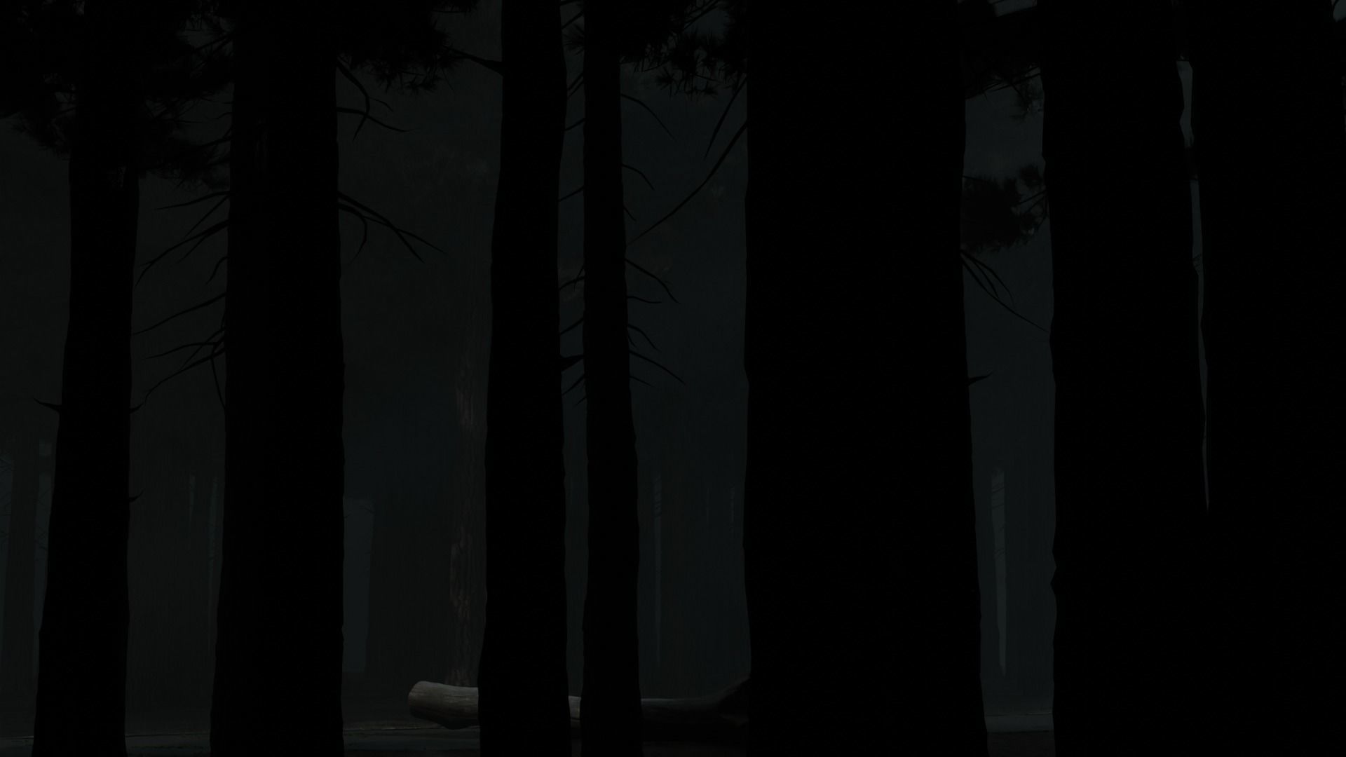 Atmospheric road in the forest 3D model_7