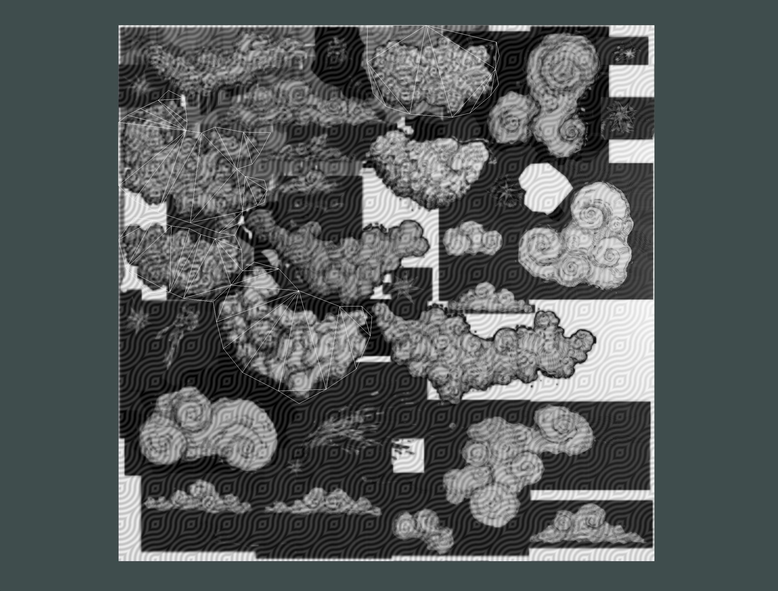 Cartoon Parallax Constellation Zodiac Sign Aries Astrology Low-poly 3D model_39