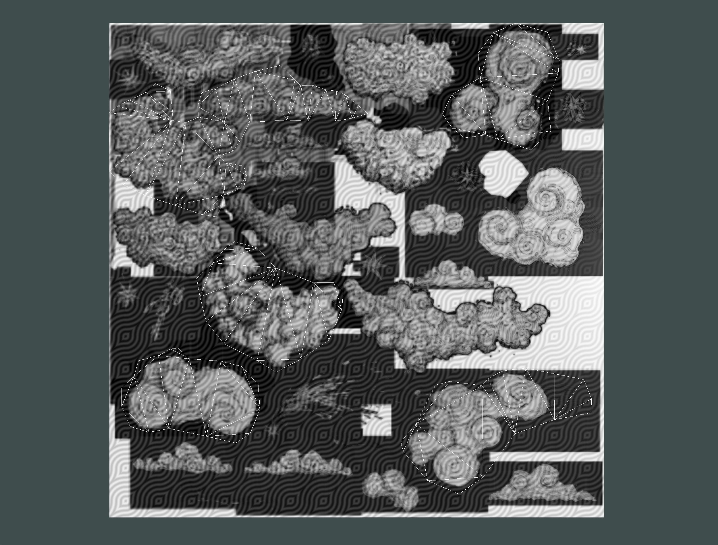 Cartoon Parallax Constellation Zodiac Sign Aries Astrology Low-poly 3D model_37