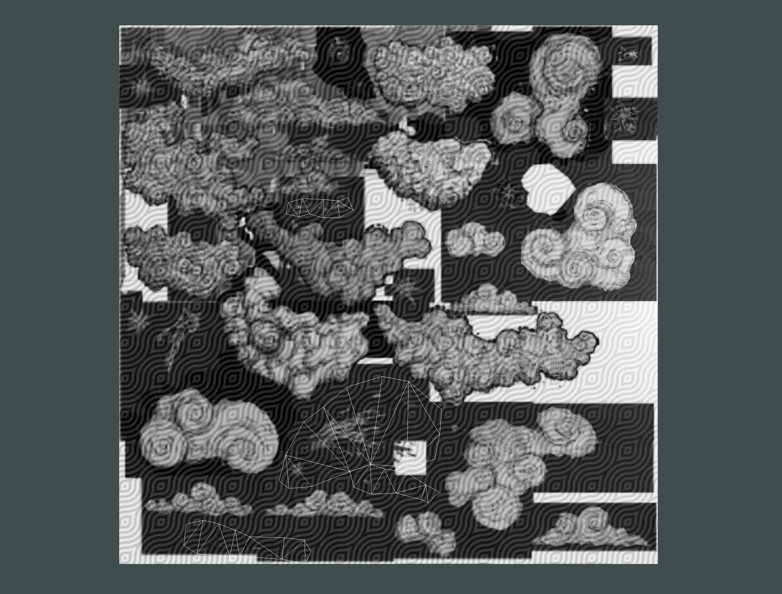 Cartoon Parallax Constellation Zodiac Sign Aries Astrology Low-poly 3D model_43