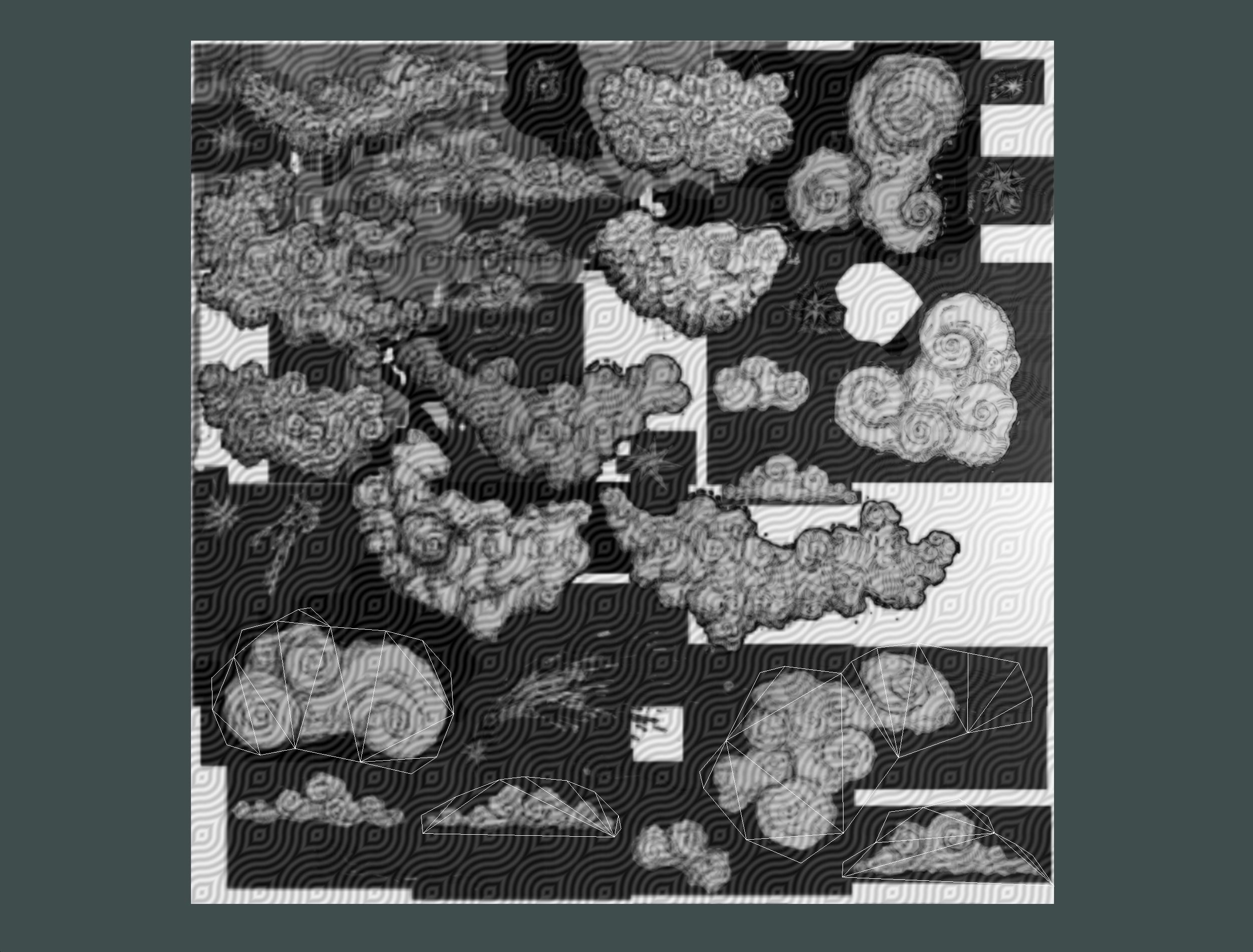 Cartoon Parallax Constellation Zodiac Sign Aries Astrology Low-poly 3D model_36