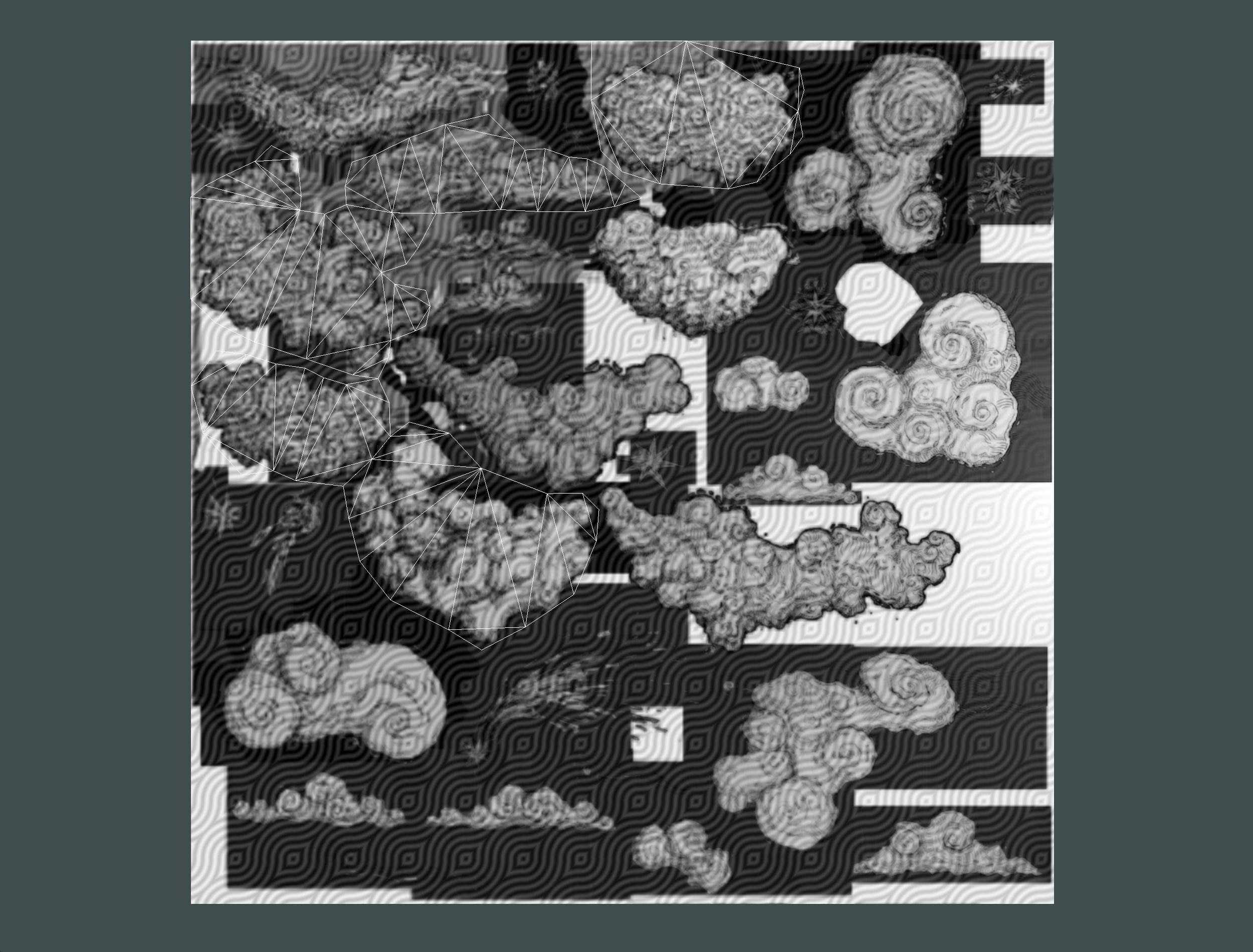 Cartoon Parallax Constellation Zodiac Sign Aries Astrology Low-poly 3D model_38