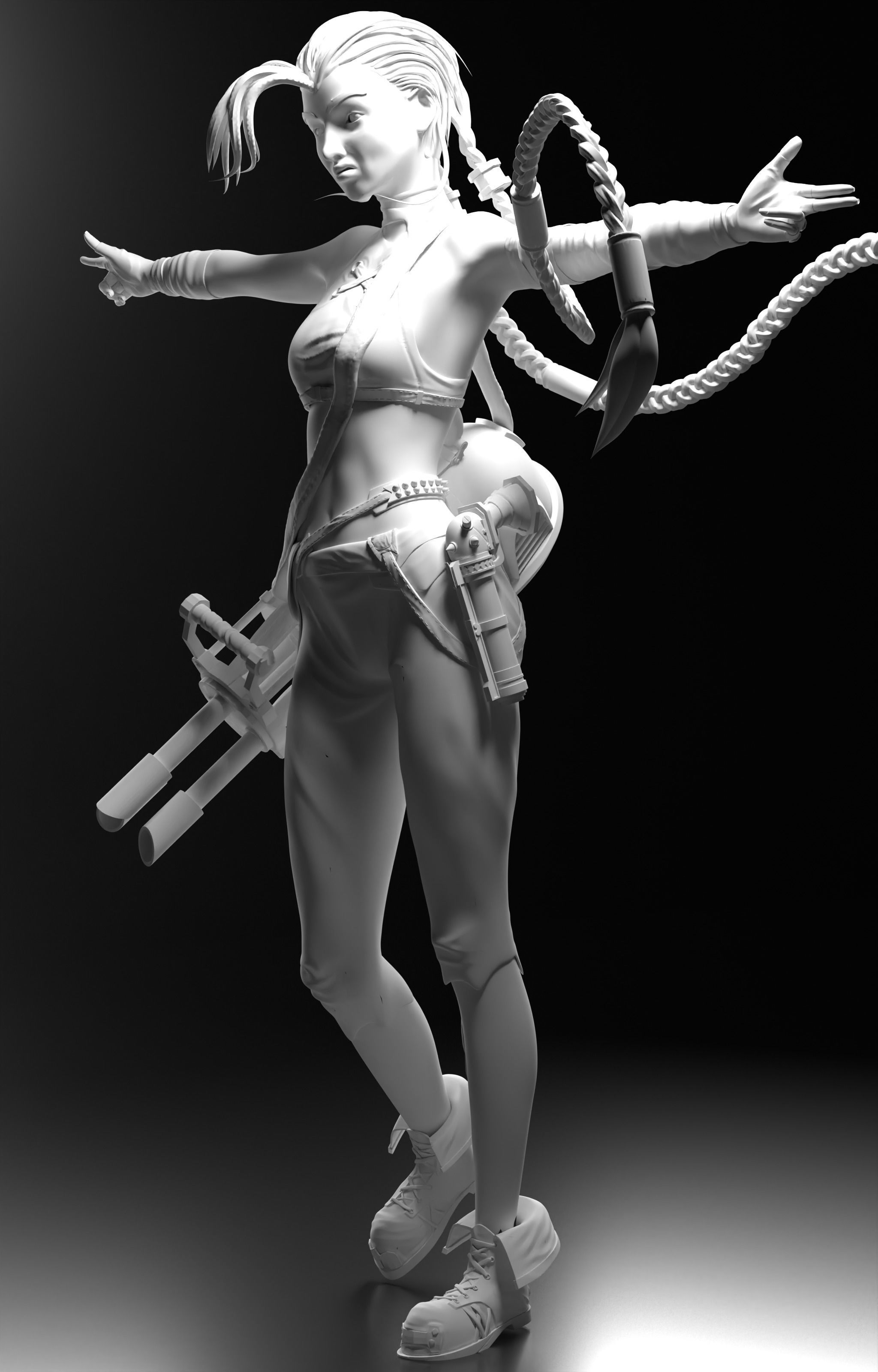 Jinx  Arcane League of Legends 3D model_3